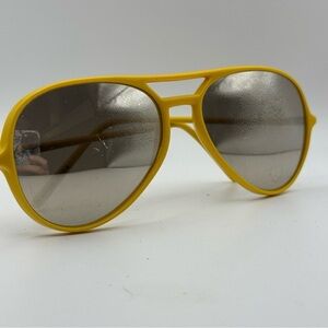 Vintage Martin Sunglasses Japan Retro Aviator Style  Yellow Reflective Lens Read